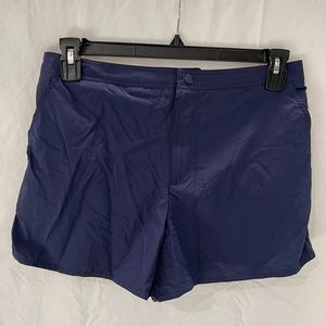 NWT Beach House deep navy blue swim shorts with panty. Size 12.